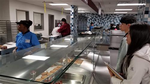 Opening day for the new Cafiteria 
